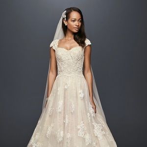 David's bridal Oleg cassini wedding dress